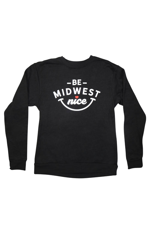 Black Crewneck - Smile