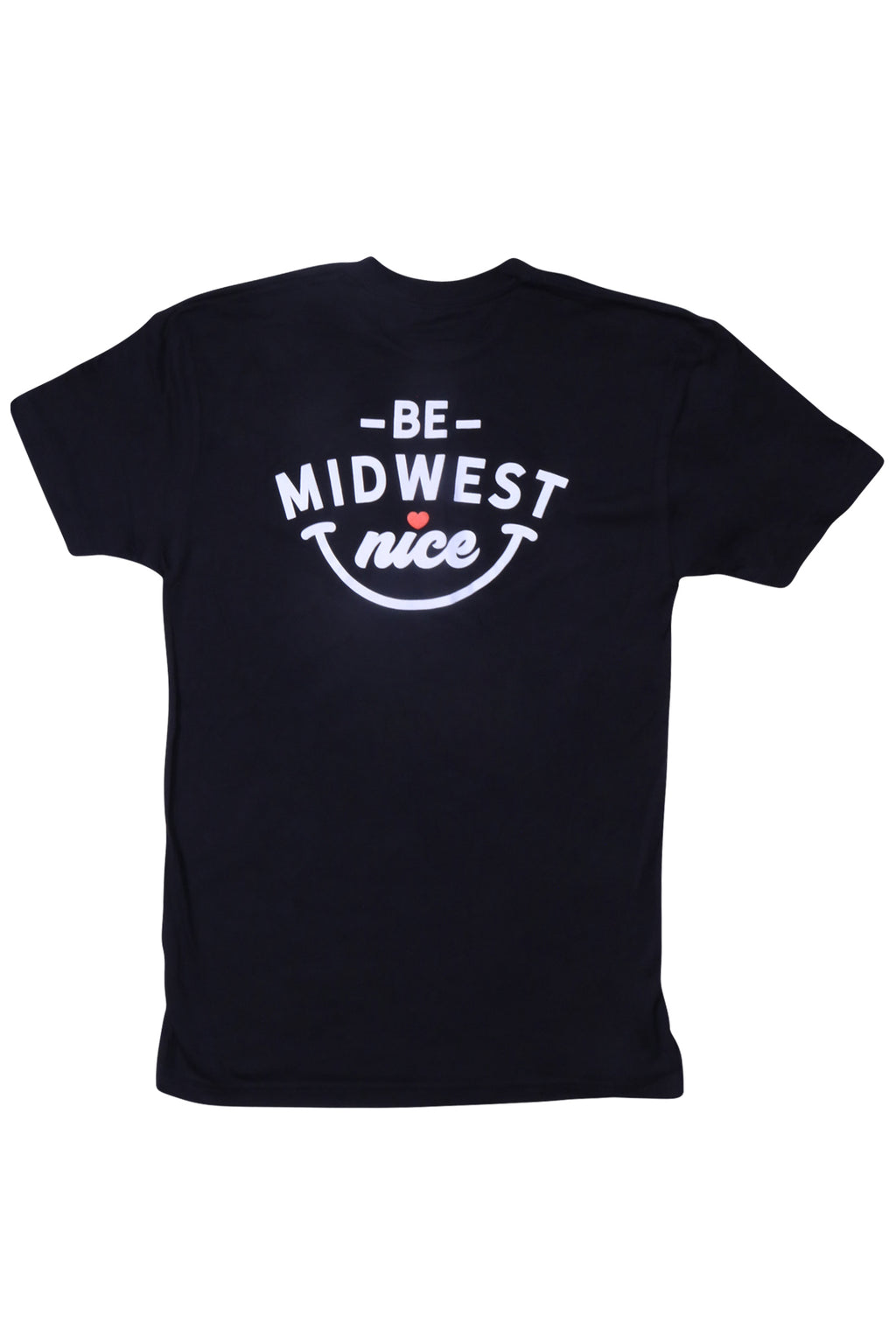 Black Short Sleeve T-shirt - Smile