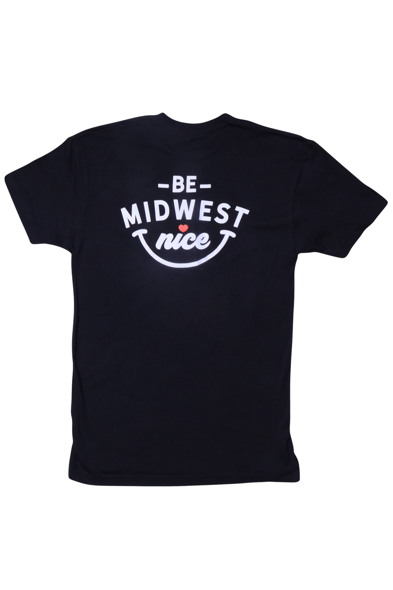 Black Short Sleeve T-shirt - Smile