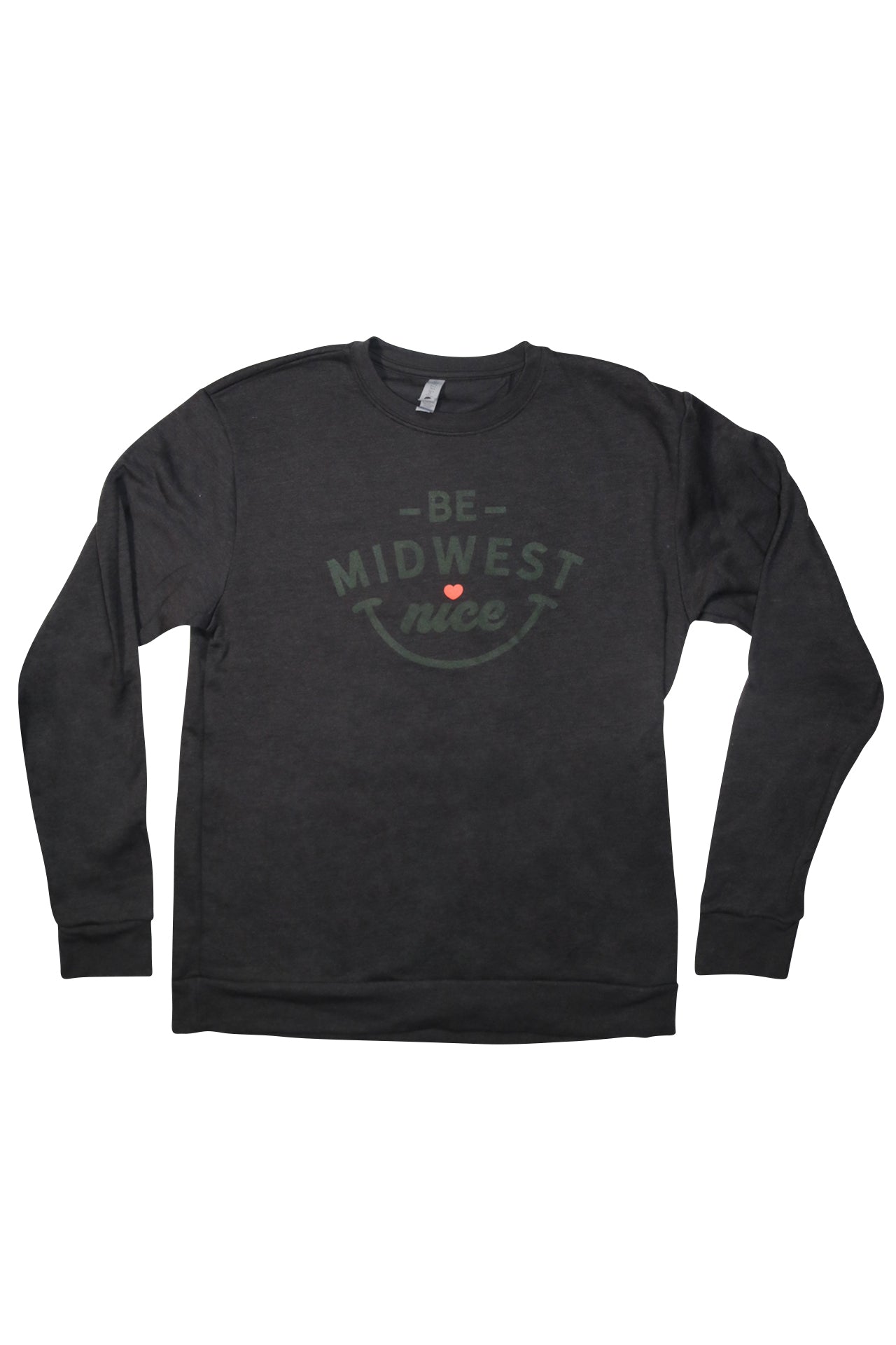 Black on Black Crewneck - Smile