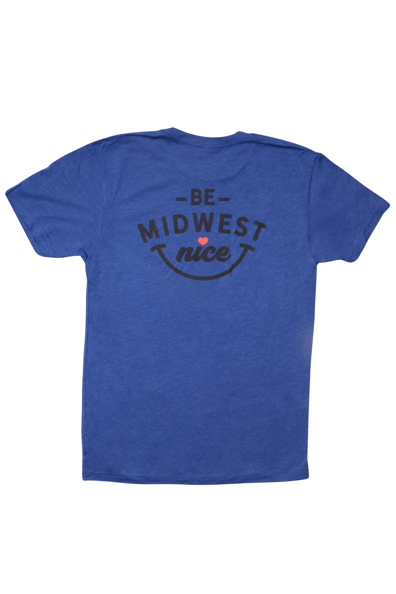 Blue Short Sleeve T-shirt - Smile