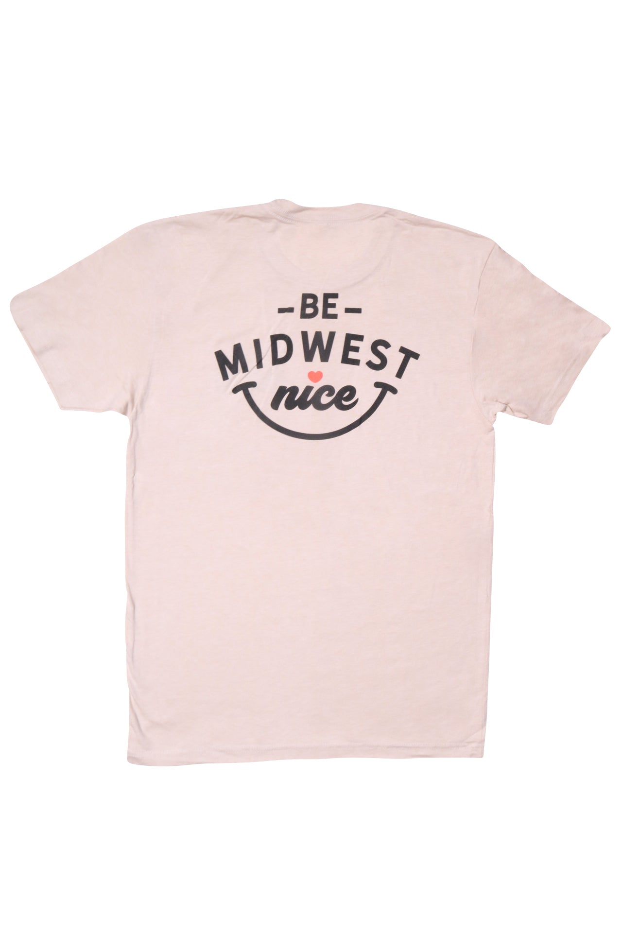Cream Short Sleeve T-Shirt - Smile