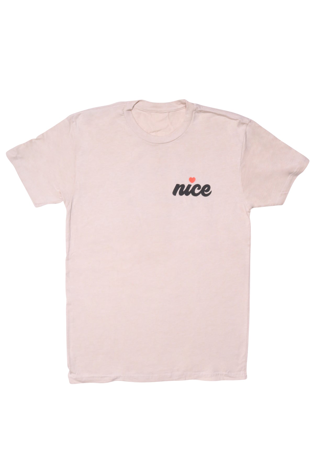 Cream Short Sleeve T-Shirt - Smile