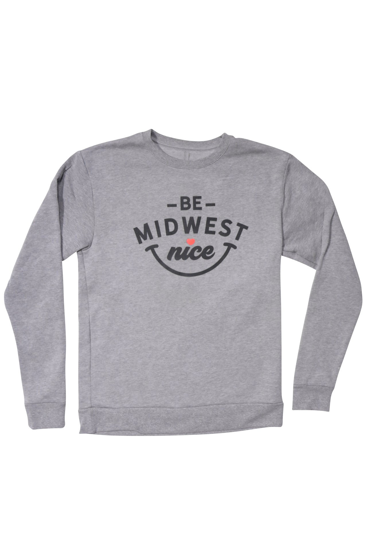 Grey Crewneck - Smile