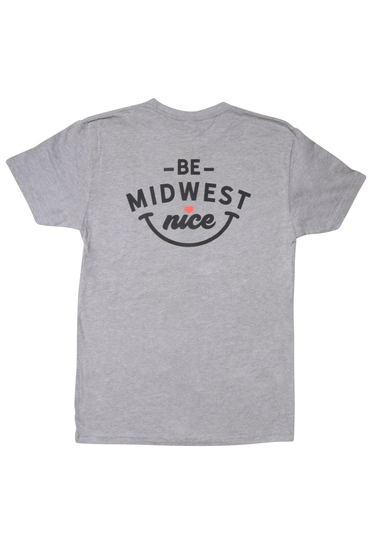 Grey Short Sleeve T-shirt - Smile